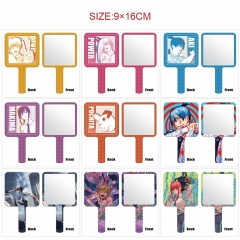 14 Styles Chainsaw Man Cartoon Anime Portable Makeup Mirror