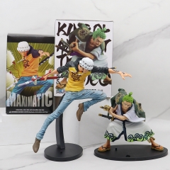 3 Styles One Piece Roronoa Zoro Cartoon PVC Anime Figure