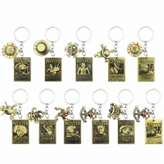 11 Styles One Piece Cartoon Anime Alloy Keychain