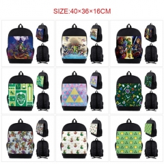 9 Styles The Legend Of Zelda Cartoon Pattern Anime Backpack Bag