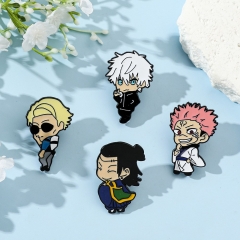 4 Styles Jujutsu Kaisen Cartoon Anime Alloy Pin Brooch