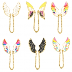 6 Styles Angel's Wings Cartoon Anime Alloy Pin Brooch