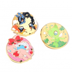 3 Styles Pokemon Cartoon Anime Alloy Pin Brooch