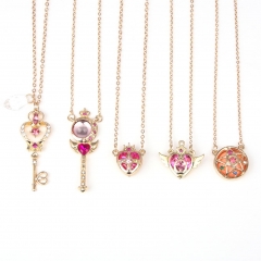 5 Styles Pretty Soldier Sailor Moon Cartoon Anime Alloy Necklace