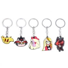 5 Styles Hazbin Hotel Cartoon Anime Alloy Keychain