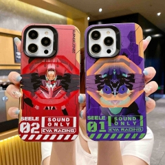 2 Styles EVA/Neon Genesis Evangelion Cartoon Anime Phone Case Shell For Iphone