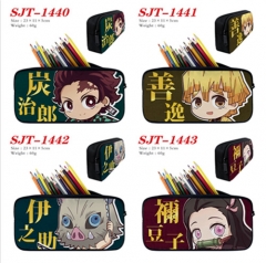 5 Styles Demon Slayer: Kimetsu no Yaiba Cartoon Zipper Anime Pencil Bag