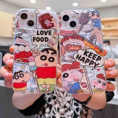 2 Styles Crayon Shin-chan Cartoon Anime Phone Case Shell For Iphone