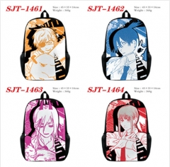 4 Styles Chainsaw Man Cartoon Cosplay Anime Backpack Bags