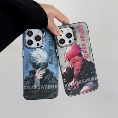 2 Styles Jujutsu Kaisen Cartoon Anime Phone Case Shell For Iphone