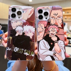 2 Styles Jujutsu Kaisen Cartoon Anime Phone Case Shell For Iphone