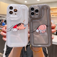 2 Styles Crayon Shin-chan Cartoon Anime Phone Case Shell For Iphone