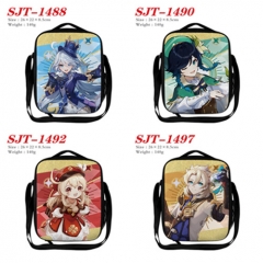 17 Styles Genshin Impact Cartoon Cosplay Anime Lunch Bag