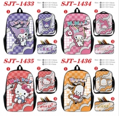 7 Styles Sanrio Cartoon Cosplay Anime Backpack Bag+Lunch Bag+Pencil Bag Set