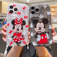 2 Styles Mickey Minnie Mouse Cartoon Anime Phone Case Shell For Iphone