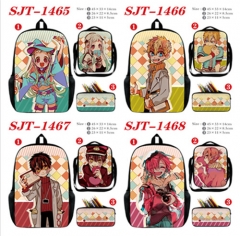 7 Styles Toilet-Bound Hanako-kun Cartoon Cosplay Anime Backpack Bag+Lunch Bag+Pencil Bag Set