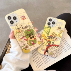 2 Styles Crayon Shin-chan Cartoon Anime Phone Case Shell For Iphone