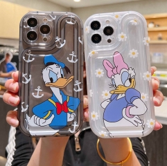 2 Styles Donald Duck Daisy Cartoon Anime Phone Case Shell For Iphone