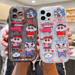 2 Styles Crayon Shin-chan Cartoon Anime Phone Case Shell For Iphone