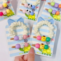 5 Styles Sanrio Kuromi Cinnamoroll My Melody Cartoon Anime Hair Ring Head Rope