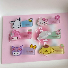 5 Styles Sanrio Kuromi Cinnamoroll My Melody Cartoon Anime Hair Clip