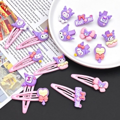 4 Styles Sanrio Kuromi Cinnamoroll My Melody Cartoon Anime Hair Clip