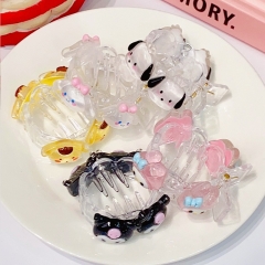 5 Styles Sanrio Kuromi Cinnamoroll My Melody Cartoon Anime Hair Clip