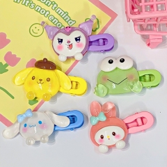 5 Styles Sanrio Kuromi Cinnamoroll My Melody Cartoon Anime Hair Clip