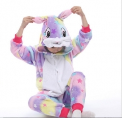 Animal Rabbit Cartoon Cosplay New Kawaii Pyjamas Warm Winter Anime Flannel Pajamas