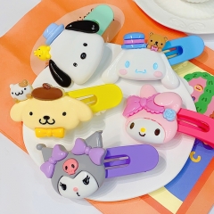 5 Styles Sanrio Kuromi Cinnamoroll My Melody Cartoon Anime Hair Clip