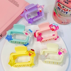 5 Styles Sanrio Kuromi Cinnamoroll My Melody Cartoon Anime Hair Clip