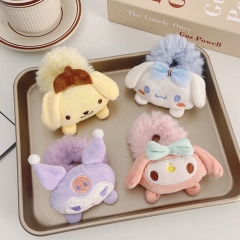 16 Styles Sanrio Kuromi Cinnamoroll My Melody Cartoon Anime Hair Ring Head Rope