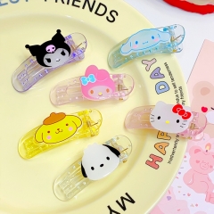 6 Styles Sanrio Kuromi Cinnamoroll My Melody Cartoon Anime Hair Clip