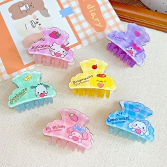 6 Styles Sanrio Kuromi Cinnamoroll My Melody Cartoon Anime Hair Clip