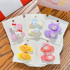 5 Styles Sanrio Kuromi Cinnamoroll My Melody Cartoon Anime Hair Clip