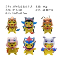 8-9.5CM 6PCS/SET Pokemon Cosplay Cartoon Anime PVC Figure