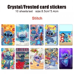 2 Styles Lilo & Stitch Cartoon Frosted Anime ID Card Sticker