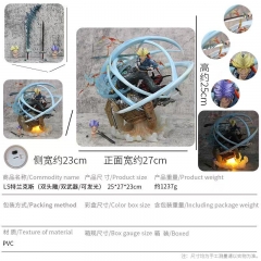 (with Light) 25CM Dragon Ball Z Trunks Cartoon PVC Anime Figure Toy