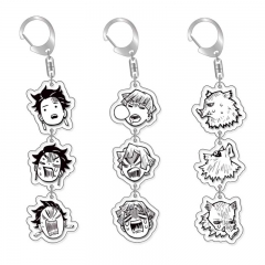 3 StylesDemon Slayer: Kimetsu no Yaiba Cartoon Anime Acrylic Keychain