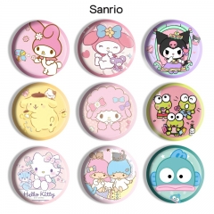 14 Styles Sanrio Cartoon Anime Tinplate Badge Pin Brooch