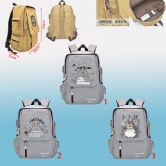 3 Styles My Neighbor Totoro Cartoon Canvas School Bag for Student Anime Backpack Bag