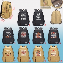 10 Styles Slam Dunk Cartoon Canvas School Bag for Student Anime Backpack