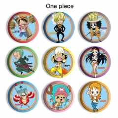 23 Styles One Piece Cartoon Anime Tinplate Badge Pin Brooch