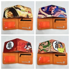 4 Styles Dragon Ball Z Short Folding Purse PU Anime Wallet