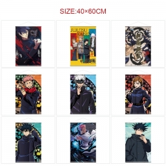 40x60cm 14 Styles Jujutsu Kaisen Cartoon Wall Scrolls Anime Wallscrolls