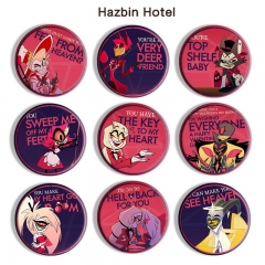 10 Styles Hazbin Hotel Cartoon Anime Tinplate Badge Pin Brooch