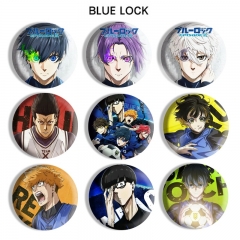 11 Styles Blue Lock Cartoon Anime Tinplate Badge Pin Brooch