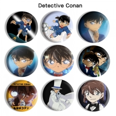 13 Styles Detective Conan Cartoon Anime Tinplate Badge Pin Brooch