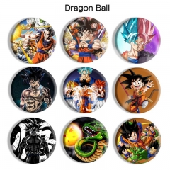 9 Styles Dragon Ball Z Cartoon Anime Tinplate Badge Pin Brooch