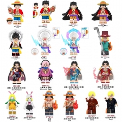 23 Styles DY_Minifigs One Piece Anime Miniature Building Blocks